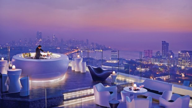 Aer bar and lounge at the Four Seasons in Mumbai.
