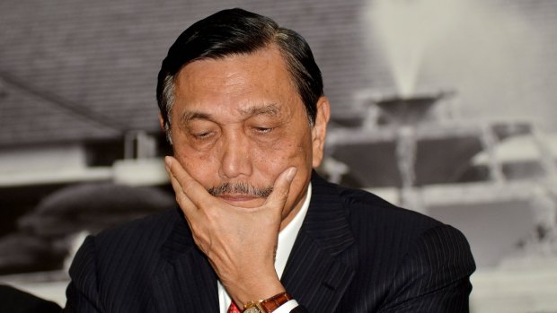 Indonesia's Coordinating Minister for Political, Legal and Security Affairs Luhut Panjaitan in last year. 