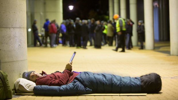 Snedden Hall & Gallop managing director Richard Faulks at the Canberra CEO Sleepout.
