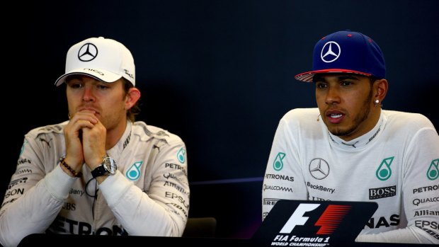 "A genuinely good working relationship": Nico Rosberg and Lewis Hamilton.