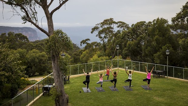 Guests enjoy wellness activities at Fairmont Hotel Resort and Spa Leura.