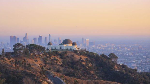 Striking views from Mount Hollywood, LA.
