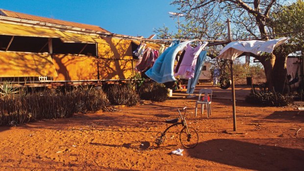 Ochre ochre everywhere, Broome, Kimberley. From Australian photo book, Consider the Clothesline'.