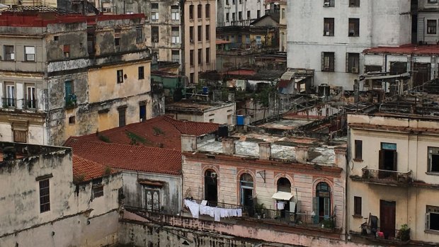 The view of Habana Vieja from Hotel Ambos Mundos.