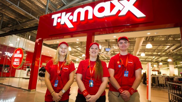 European chain TK Maxx opens at Canberra Outlet Centre. 