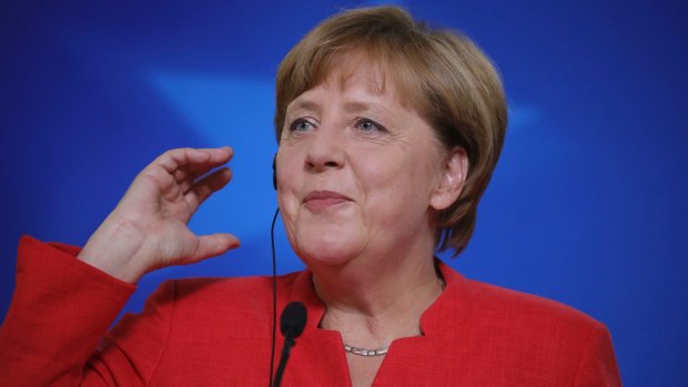 German Chancellor Angela Merkel has previously opposed same-sex marriage.
