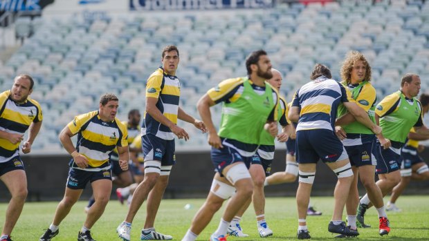 Big assignment: Rory Arnold trains with the Brumbies on Thursday.