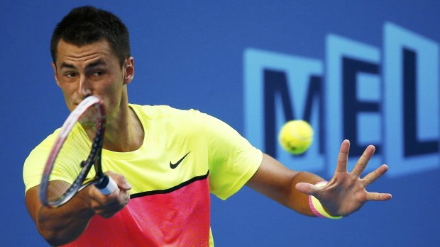 Overlooked: Bernard Tomic's afternoon match against former Wimbledon finalist Tomas Berdych will be played on Margaret Court Arena.
