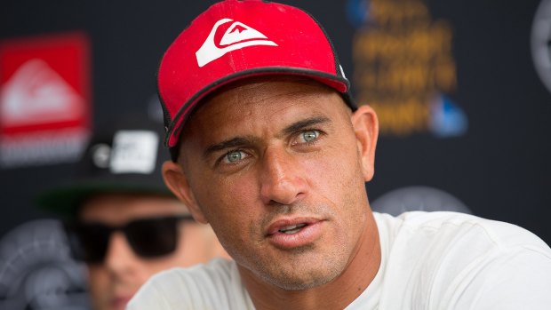 Controversial comments: Surfing champion Kelly Slater.