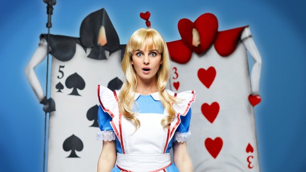 Alice (Georgina Walker) in Alice in Wonderland.