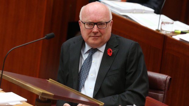 Attorney-General George Brandis during question time at Parliament House.