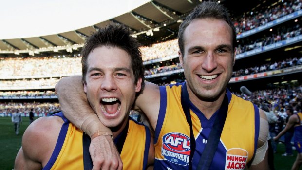 Ben Cousins and Chris Judd during happier times celebrating the Eagles' 2006 grand final win.

 
  
  
    
    


 


