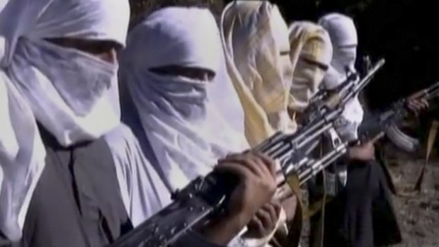 Militant: Pakistani Taliban fighters training in South Waziristan tribal region in 2011.