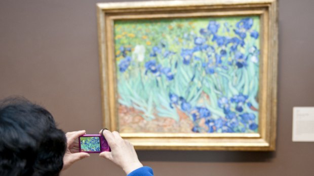 Van Gogh's Irises at the Getty Center.
