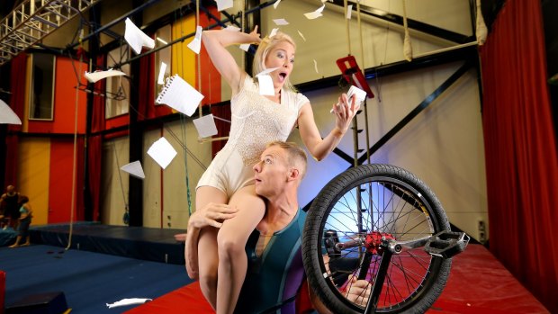 Circus Oz unicyclist and trapeze artists Kyle Raftery and April Dawson are trying to balance the creative life with financial solvency.