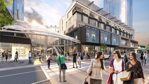 If you build it, will they come? An artist's impression of the redeveloped Harbour Town shopping centre, to be known as District Docklands.