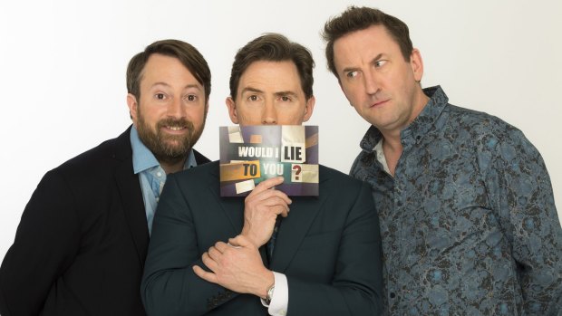 <i>Would I Lie to You?</i>: From left, David Mitchell, Rob Brydon and Lee Mack.