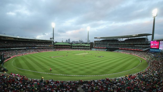Packed house: The SCG at capacity. 