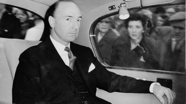 British Secretary of State for War John Profumo (1915-2006), who was forced to resign over his affair with Christine Keeler. 