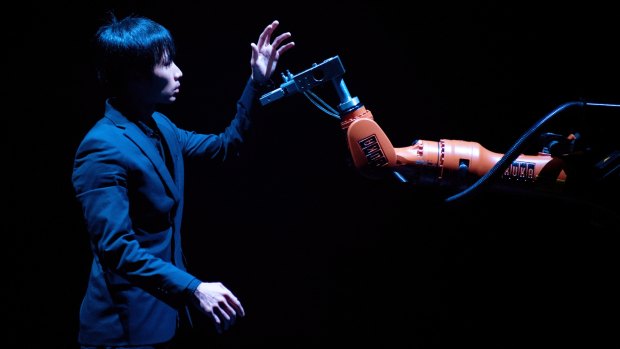 Huang Yi and Kuka is a show where a man dances with a robot.