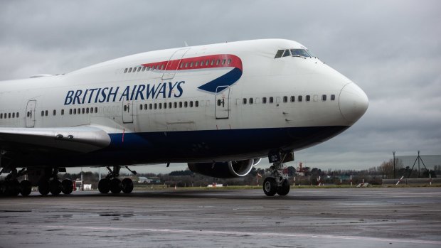 British Airways Boeing 747 at Dublin Airport.
