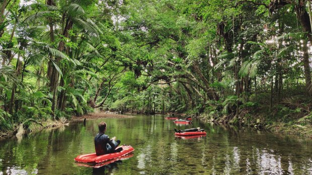 Float on your back and listen to the gurgle of the river in your ears,  watching butterflies flit and kingfishers swoop.