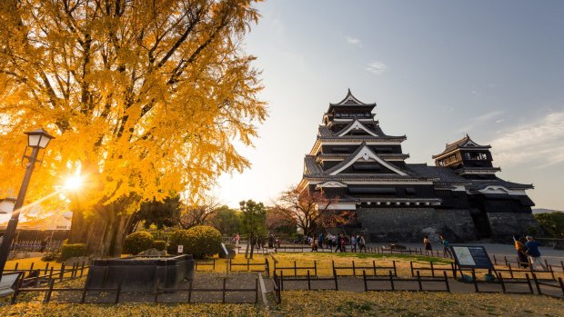 Kumamoto Castle in central Kyushu.