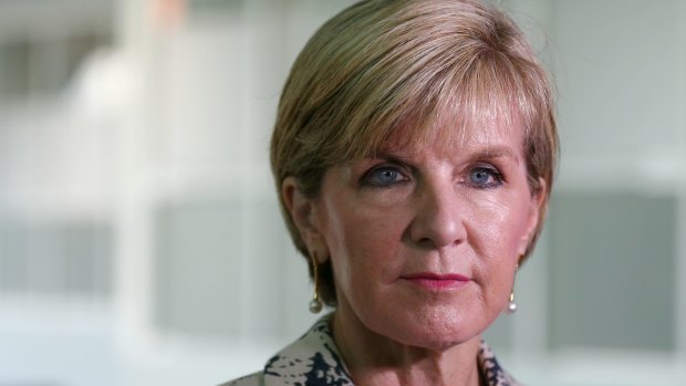 Australian Foreign Minister Julie Bishop