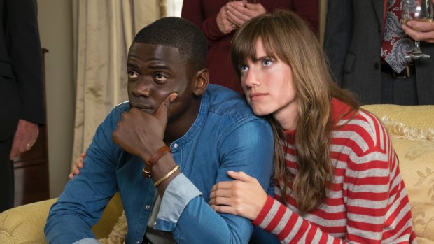 Good reason to be nervous: Daniel Kaluuya and Allison Williams play a couple on a weekend family visit.