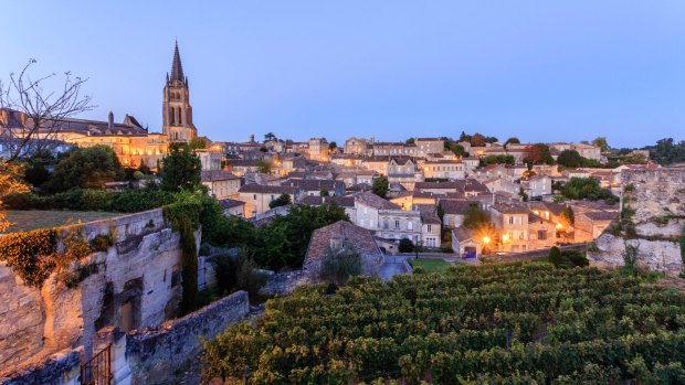 The World Heritage town of Saint Emilion, Gironde, France.