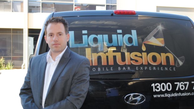 Ben Neumann, the owner of cocktail party business Liquid Infusion, says he can relate to customers who are cutting back because of their mortgages.