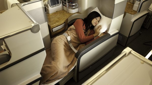 Emirates A380 business class.