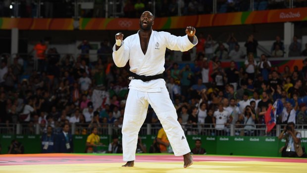 Teddy Bear: Frenchman Teddy Riner defended his 2012 London gold medal in judo.