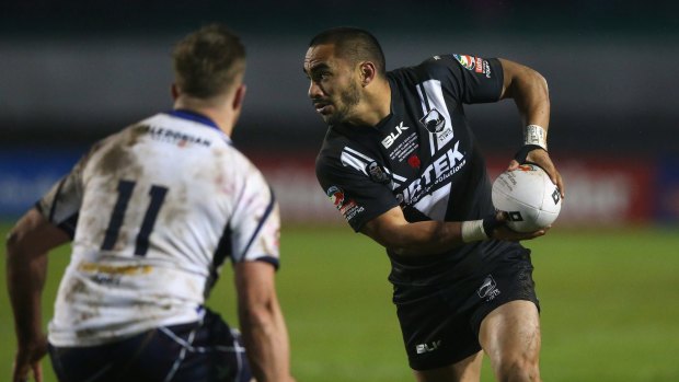 Broken jaw: Thomas Leuluai will not feature in any more Four Nations games this series after breaking his jaw in two places against Scotland.