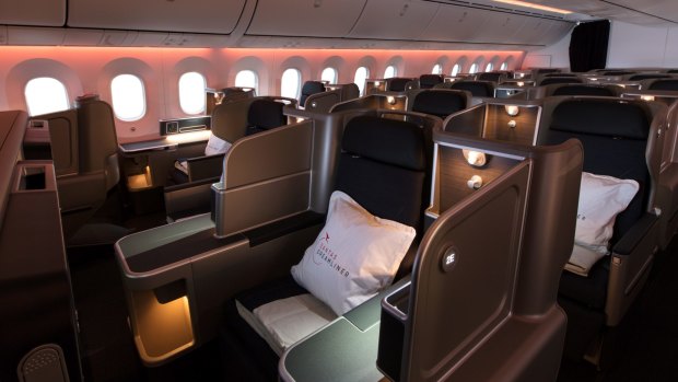 Business class from Sydney to San Francisco in October with Qantas was more than $24,000 return.