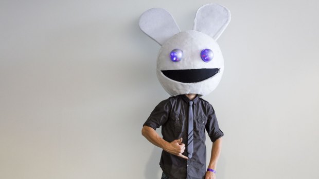 Bryce Wilson's fibreglass head is a tribute to DJ deadmau5.