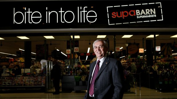 SupaBarn founder Eric Koundouris out the front of a store.
