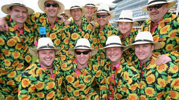 There's always one group of blokes who think it's cool to match. They're wrong. They've generally shopped at Lowes and drink rum cans. And by about 2pm they're referring to all the ladies as "young fillies".