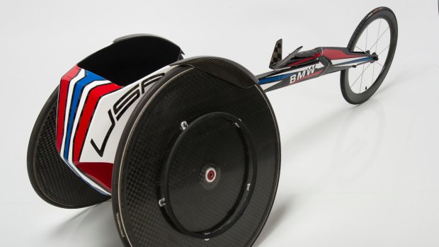 Racing Wheelchair, 2016; designed and manufactured by Designworks Los Angeles Studio.