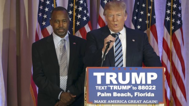 Former Republican presidential candidate Ben Carson has endorsed Donald Trump.