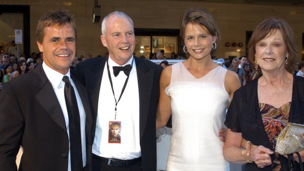 He was a regular on red carpets, pictured here in 2003 with Antony, Antonia and Janelle Kidman at the Australian premiere of Cold Mountain, which starred Nicole Kidman.