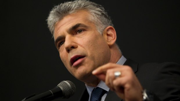 Yair Lapid, head of the centrist Israeli party Yesh Atid.