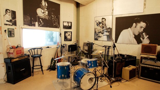 Ready to roll: A music suite at Sun Studios in Memphis, Tennessee. 