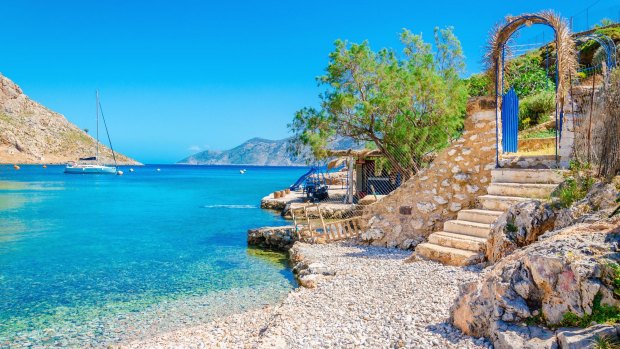 A bay on Greek island Kalymnos.