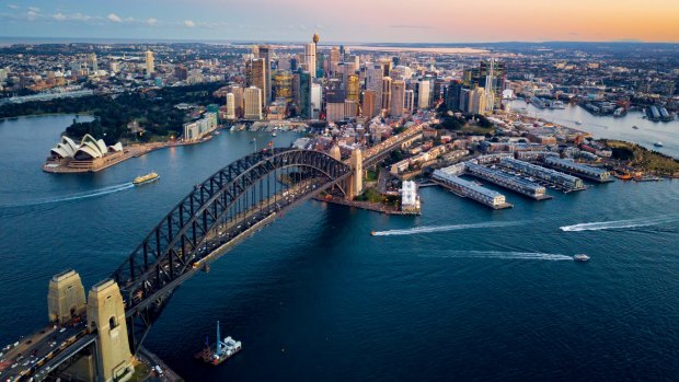 Magnificent: Flying over Sydney Harbour is a highlight for visitors ... and should be for locals, too.