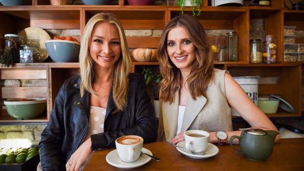 Anna Heinrich (left) with Kate Waterhouse at Wild Basket in Neutral Bay.