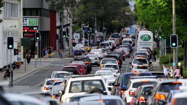 Peak Northbourne: Congestion on ACT roads is tipped to cost $400 million in 2030.