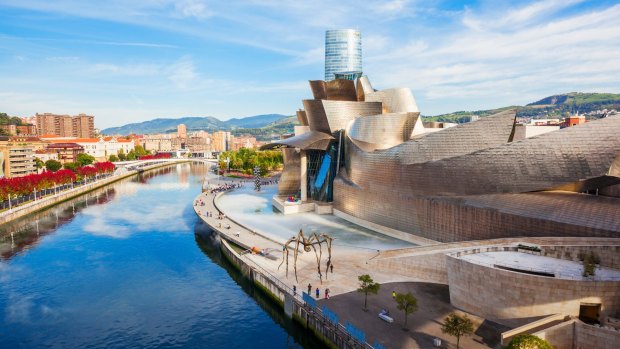 The Guggenheim Museum, Bilbao, northern Spain.
