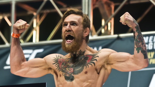 Club mate: Conor McGregor was supporting Charlie "The Hospital" Ward.
