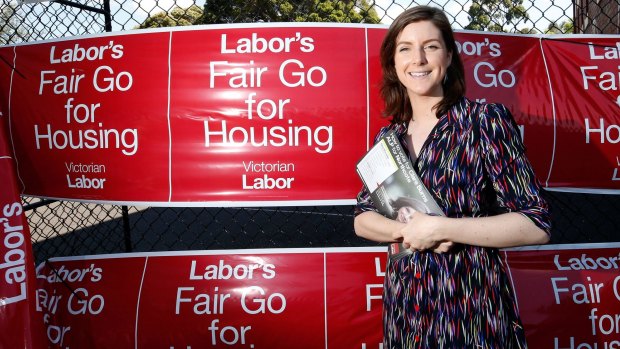 The Labor campaign spruiked candidate Clare Burns' status as a renter.